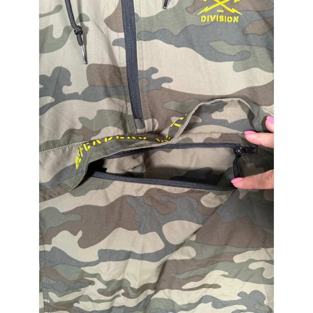 Dark Seas Division Defenders of the Deep Camo Anorak Windbreaker Mens Medium - Picture 4 of 8